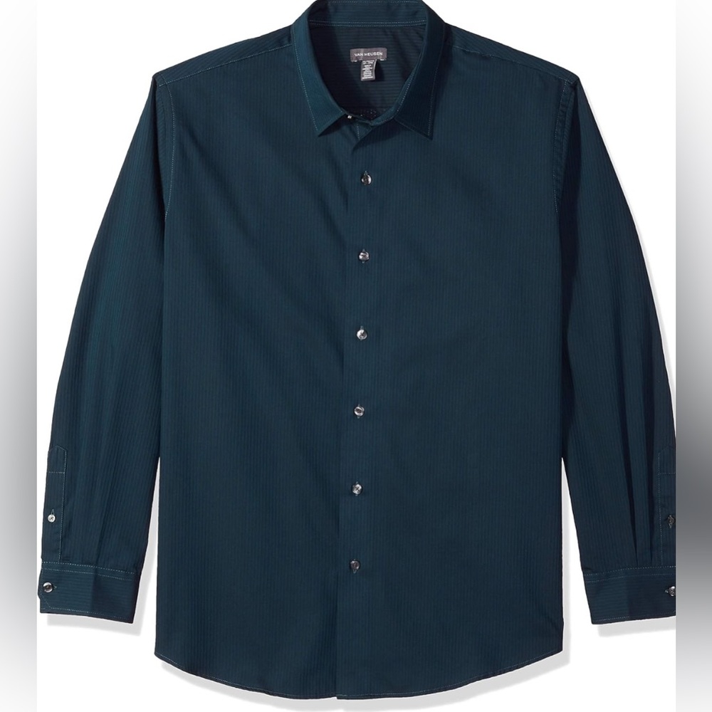 Van Heusen Blue Dress Shirt Classic Design
